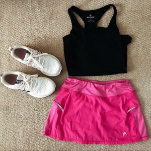 Pink athletic skirt
